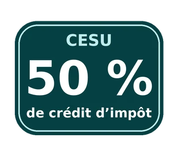 Badge : 50 % de crédit d’impôt en CESU pour l’entretien de jardin