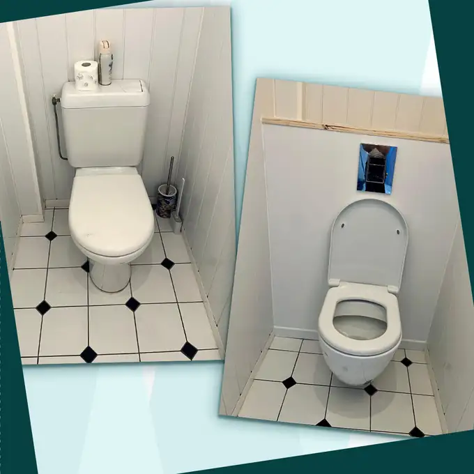 WC suspendu installé par M Ma Maison, plombier à Annecy-le-Vieux